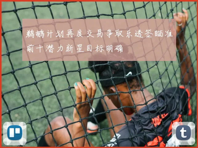 鹈鹕计划再度交易争取乐透签瞄准前十潜力新星目标明确